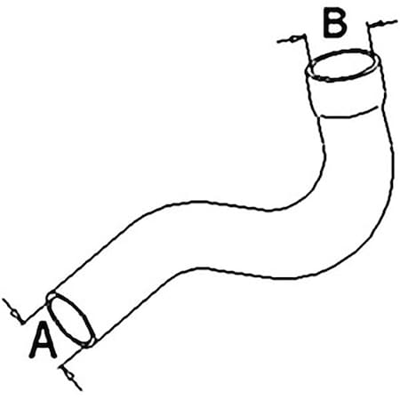 Aftermarket New Lower Radiator Hose 225 Small ID Fits Allis Chalmers 8010 70264171